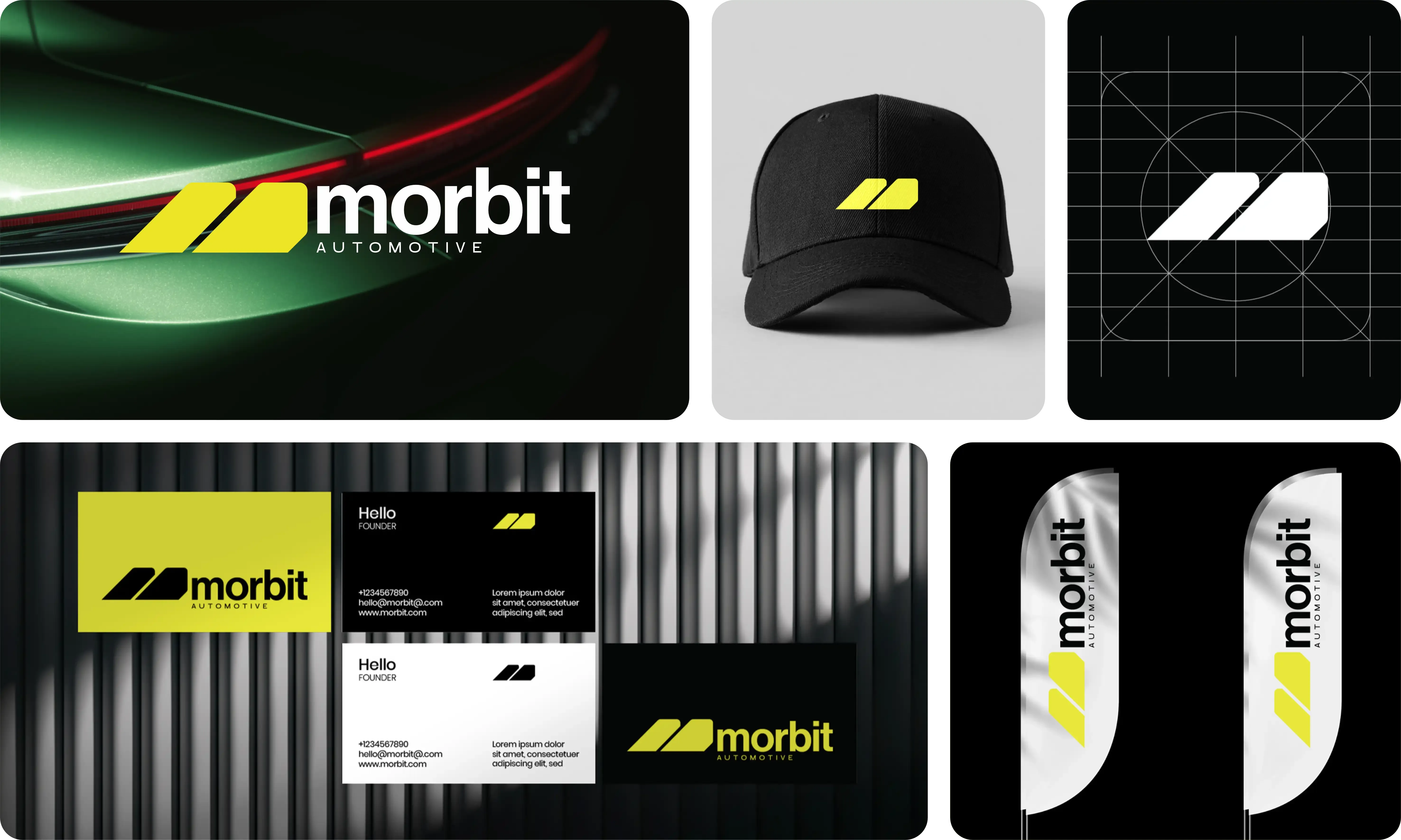 Morbit brand identity board